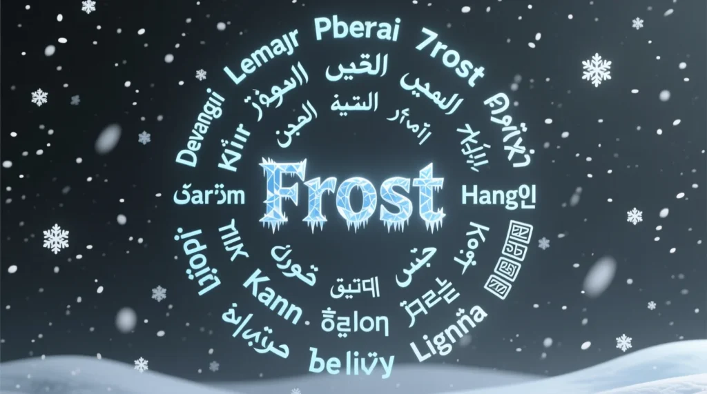 Frost in 70 Languages