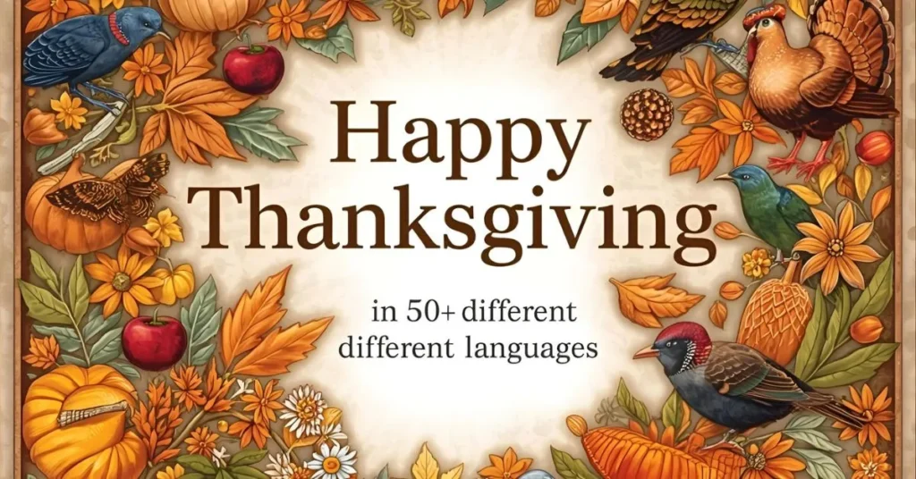 Happy Thanksgiving in 50+ Different Languages