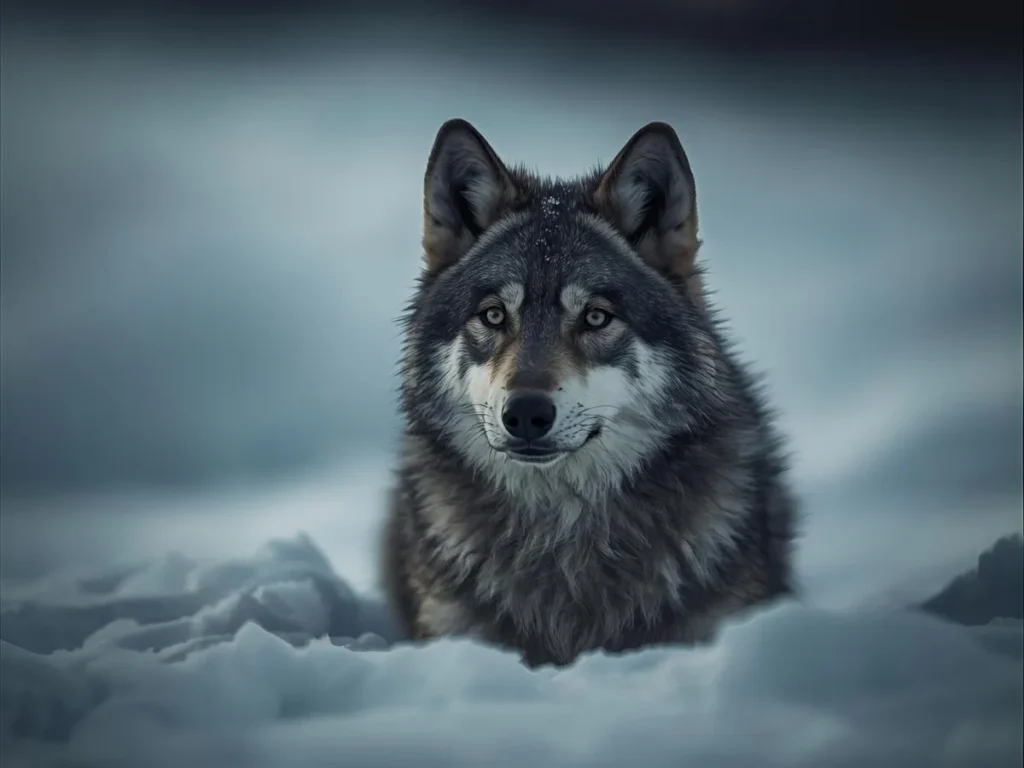 Little wolf in russian