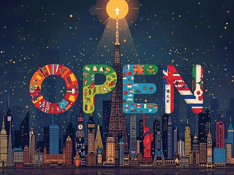 Open" in 100+ Languages