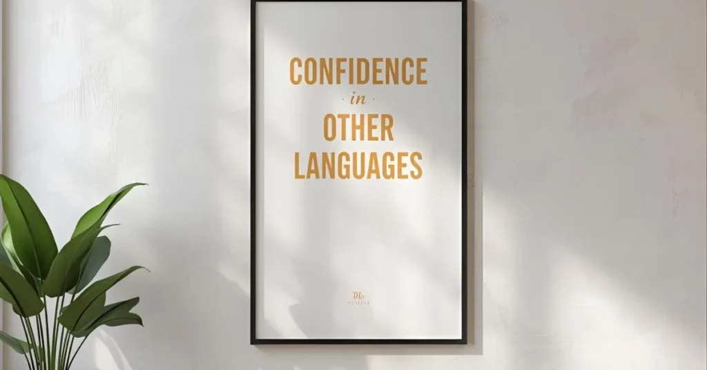 Confidence in other languages