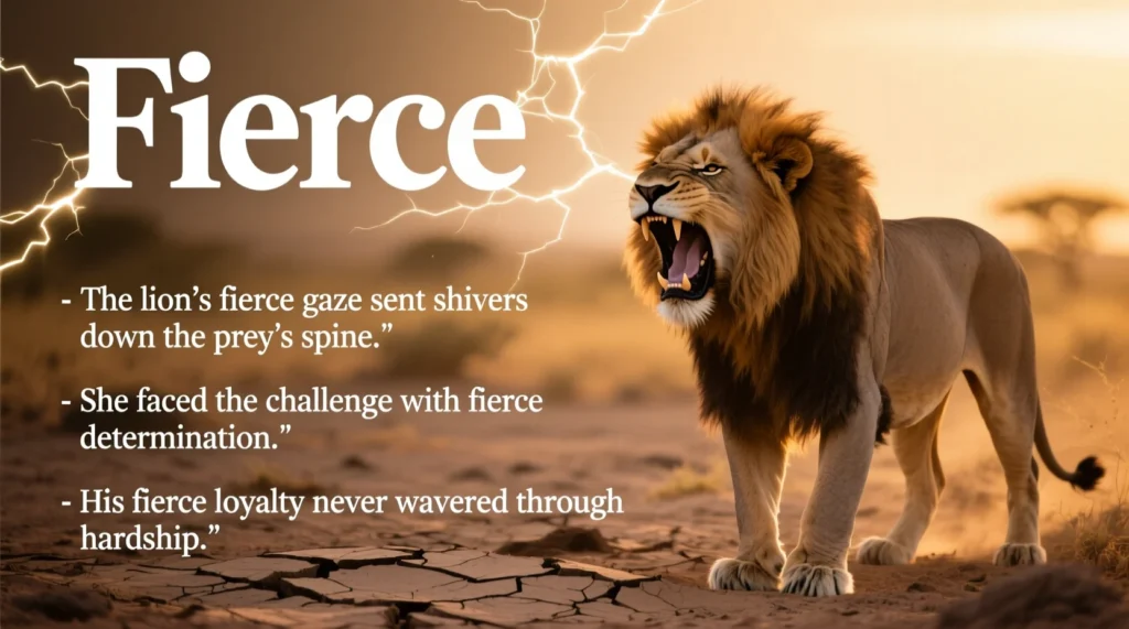 How to Use āFierceā in Sentences