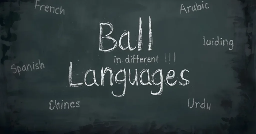 Ball in Different Languages