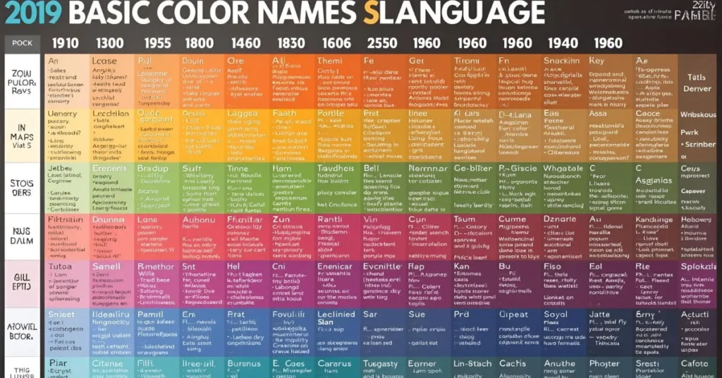 Basic Color Names Across Languages