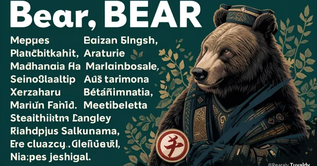 Bear in Different Languages List