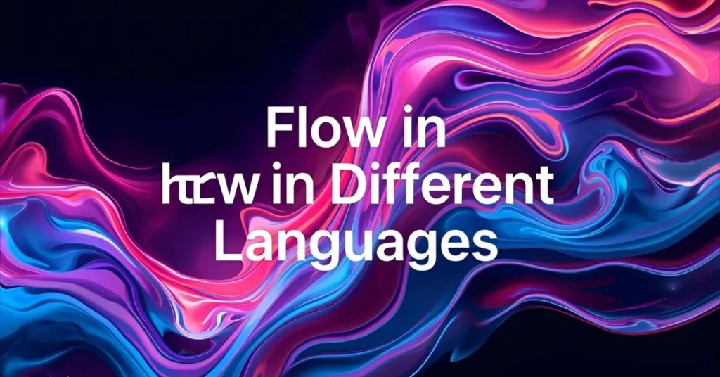 How to Use “Flow” in Sentences