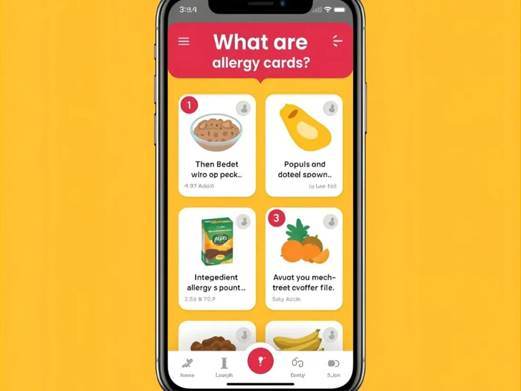 What Are Allergy Cards?