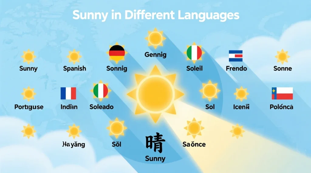 People Search for “Sunny in Different Languages