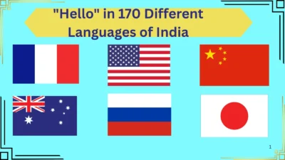 "Hello" in 170 Different Languages of India