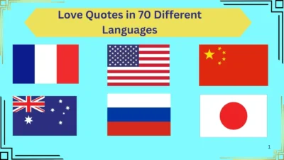 Love Quotes in 70 Different Languages