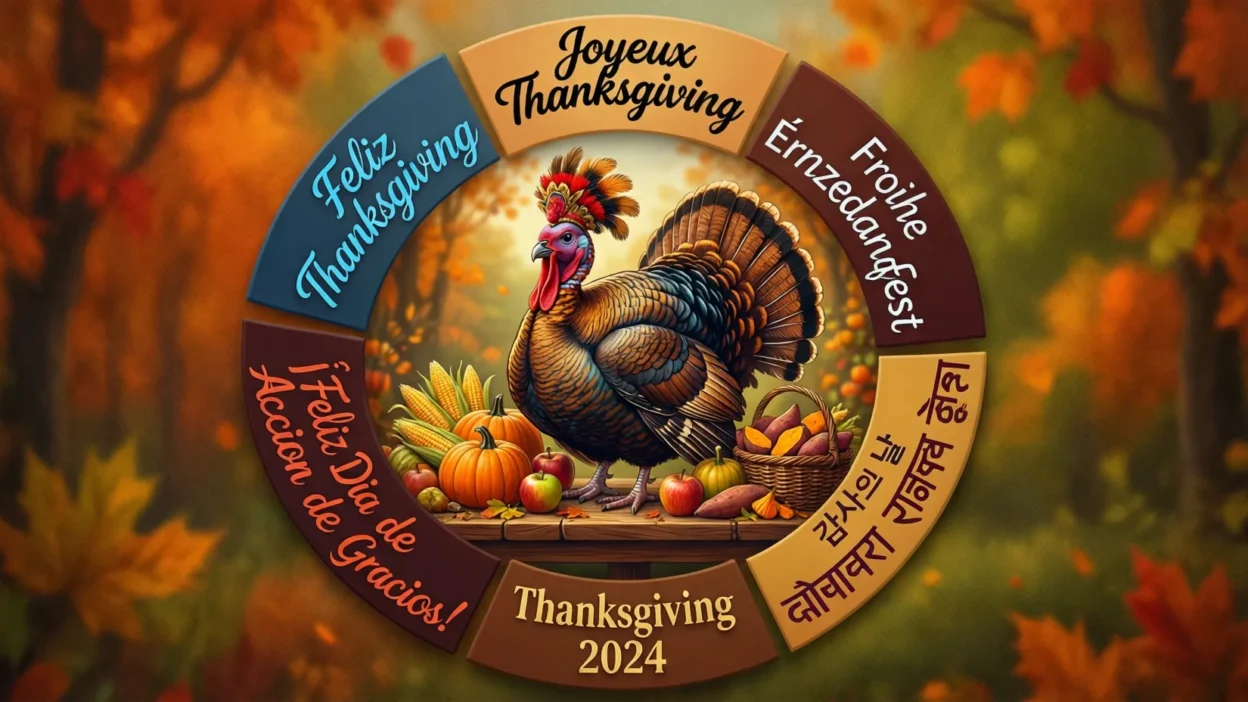 Happy Thanksgiving in Different Languages.