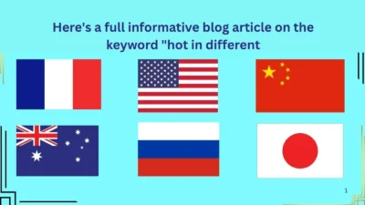 Here's a full informative blog article on the keyword "hot in different