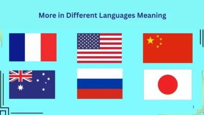 More in Different Languages Meaning