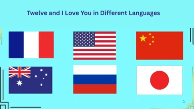 Twelve and I Love You in Different Languages