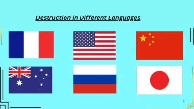 Destruction in Different Languages