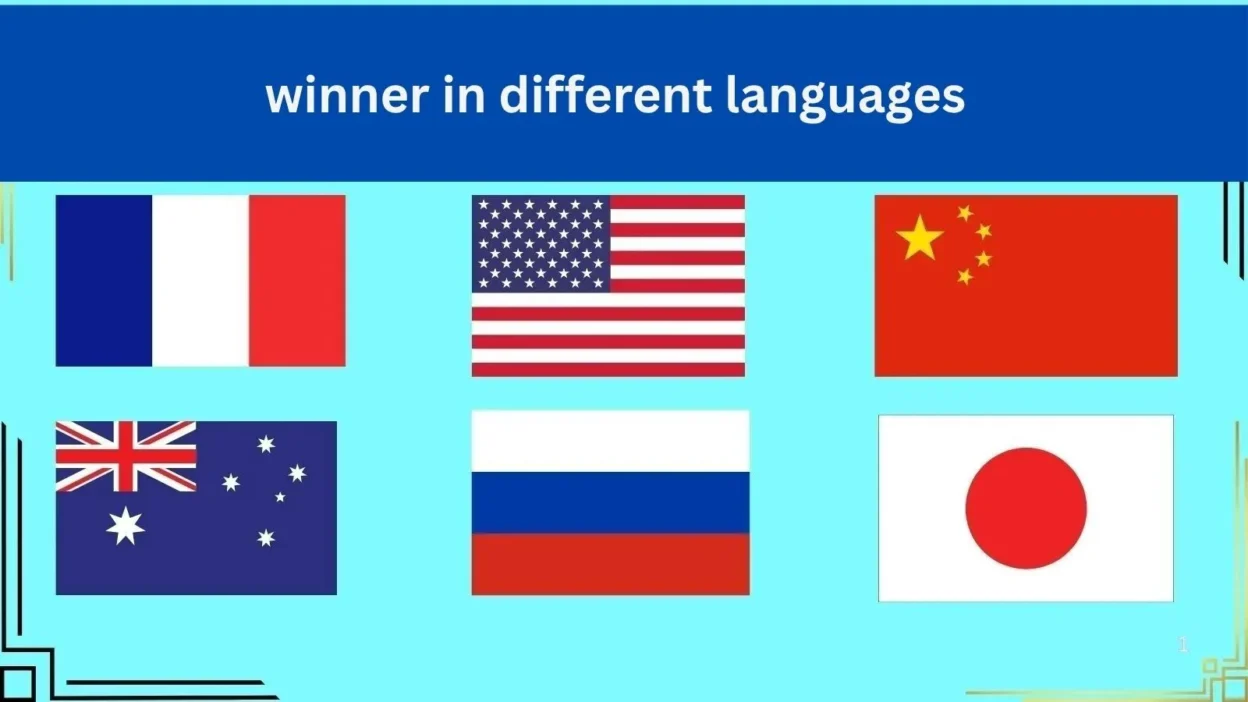 Winner in different languages